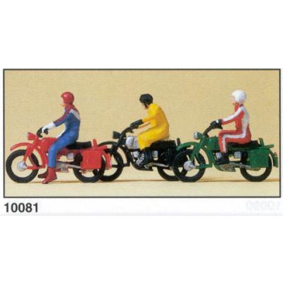 Preiser Motorradfahrer auf HERCULES  10081 Bild 1 / 1