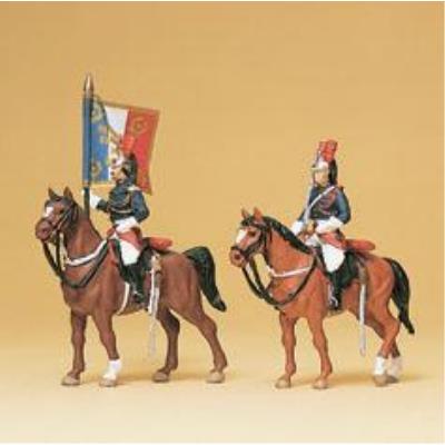 Preiser Garde Républicaine zu Pferd Fahnengruppe 10460 Bild 1 / 1