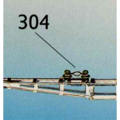 Sommerfeldt Isolatorbrücke 5 Stk SBB HO 304 Bild 1 / 1