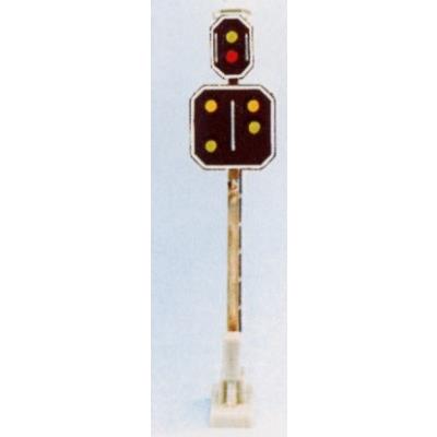 Schneider HO SBB Hauptsignal mit Vorsignal Höhe 66mm 6 LED, rot/grün/gelb/grün 2202 Bild 1 / 1